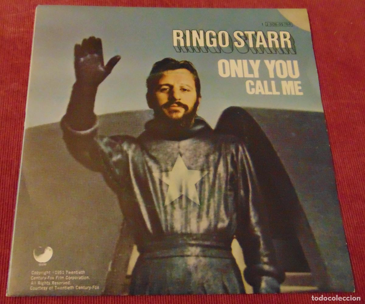 Discos de vinilo: RINGO STARR - ONLY YOU / CALL ME - SINGLE 1974 - Foto 1