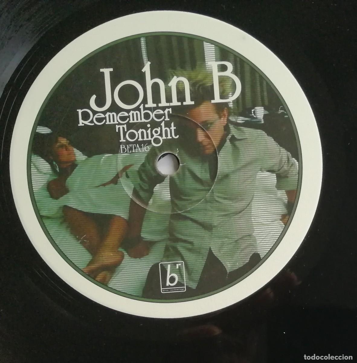 Discos de vinilo: John B, Remember Tonight, Beta Recordings BETA16 - Foto 4