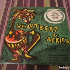 Discos de vinilo: EP HEARTBEAT OF AFRICA SERIES 2 ANIMAL VOICES OF AFRICA + INSERT