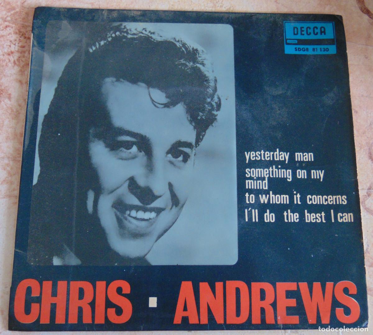Discos de vinilo: Chris Andrews &ndash; Yesterday Man + 3 - EP 1966 - Foto 1