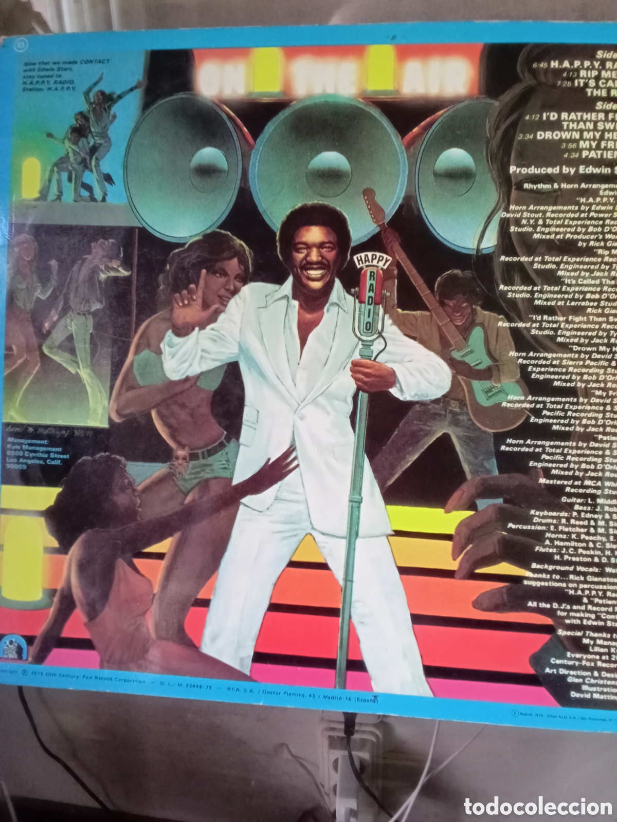 Discos de vinilo: EDWIN STARR 1979. Century Fox .Copia Spain RCA. - Foto 2