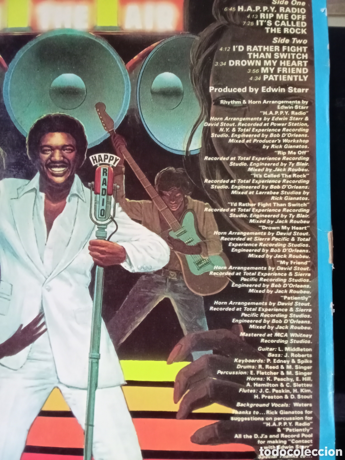 Discos de vinilo: EDWIN STARR 1979. Century Fox .Copia Spain RCA. - Foto 4