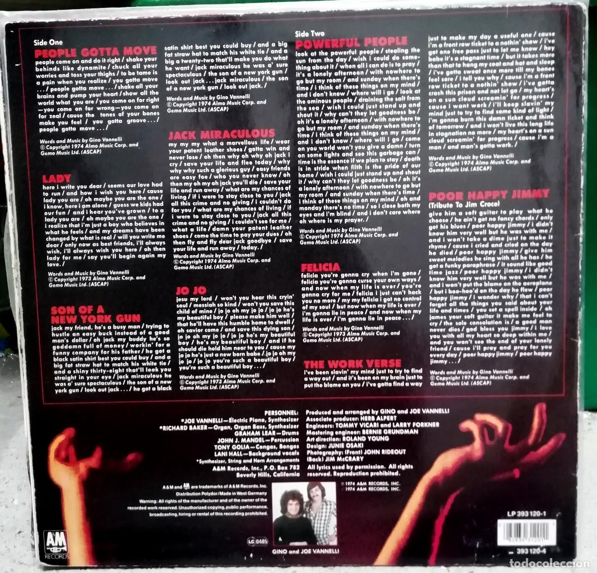 Discos de vinilo: Gino Vannelli &lrm;&ndash; Powerful People LP, Germany - samples Dj Vadim - Foto 2