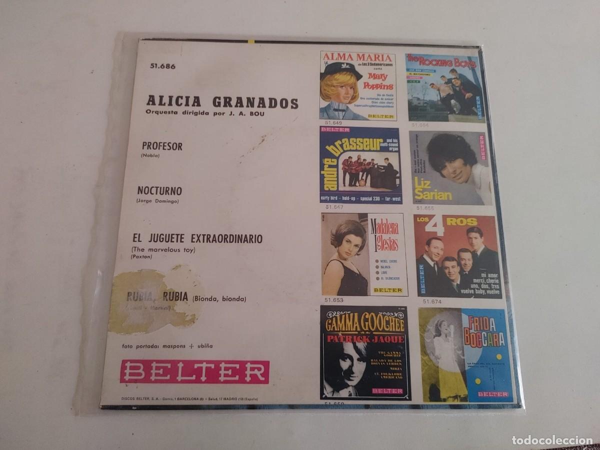 Discos de vinilo: ALICIA GRANADOS-EP PROFESOR +3 - Foto 2