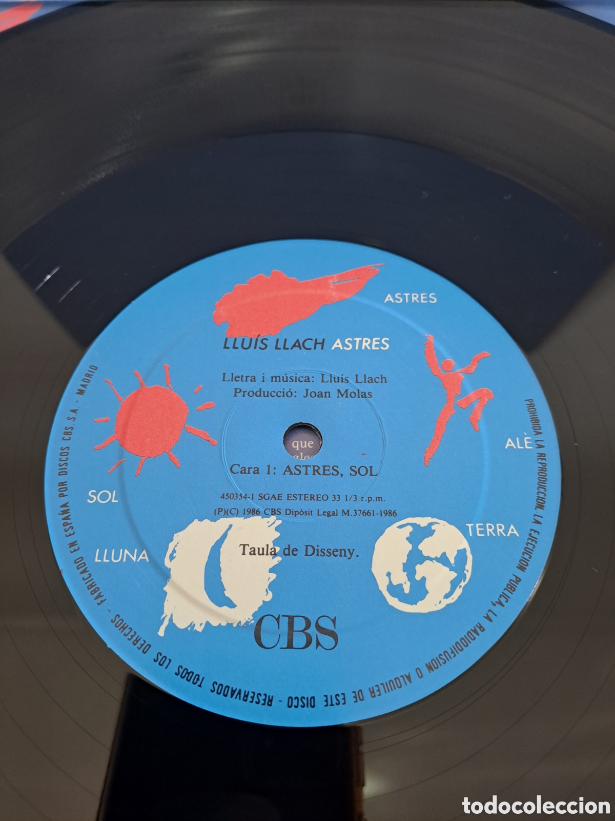 Discos de vinilo: *Llu&iacute;s Llach*&nbsp;&ndash;&nbsp;Astres. C.1 - Foto 3