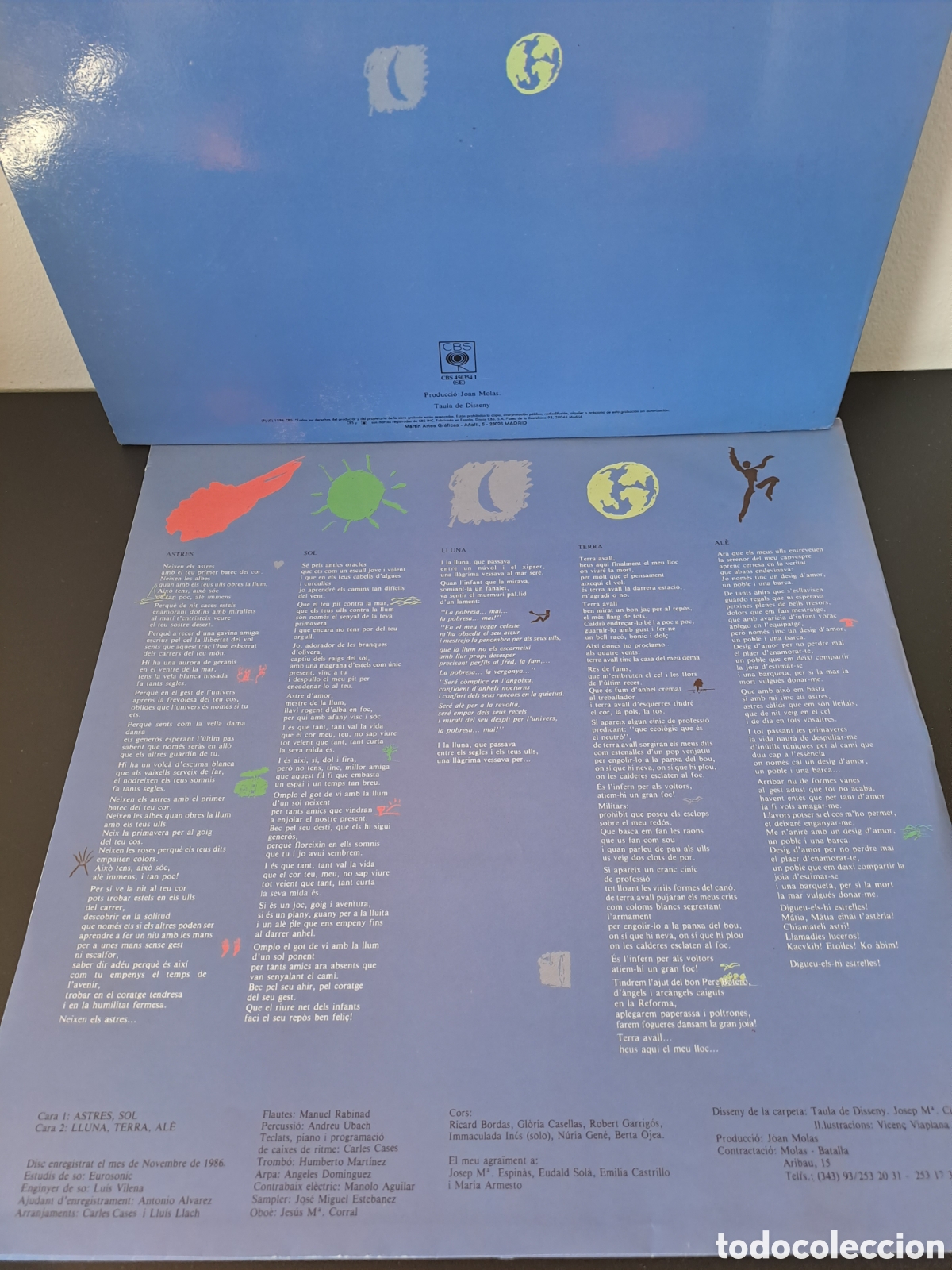 Discos de vinilo: *Llu&iacute;s Llach*&nbsp;&ndash;&nbsp;Astres. C.1 - Foto 4