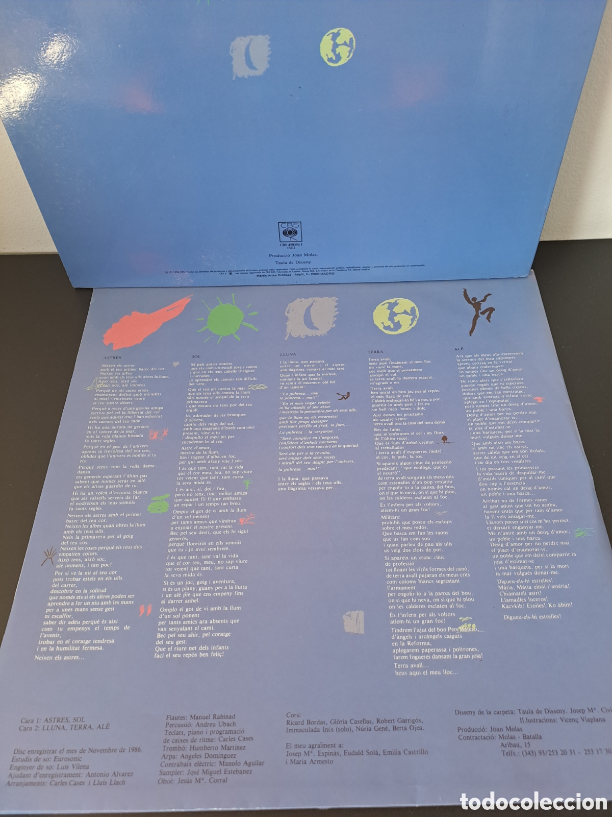 Discos de vinilo: *Llu&iacute;s Llach*&nbsp;&ndash;&nbsp;Astres. C.1 - Foto 5