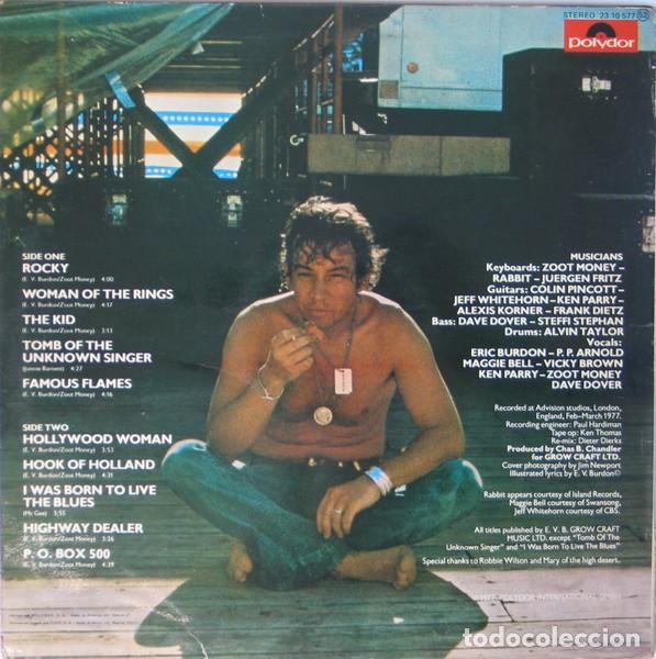 Discos de vinilo: ERIC BURDON - &rdquo;SURVIVOR&rdquo; - LP 1979 - Foto 2