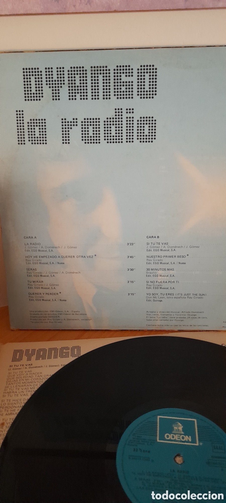 Discos de vinilo: Disco Dyango,La Radio - Foto 3