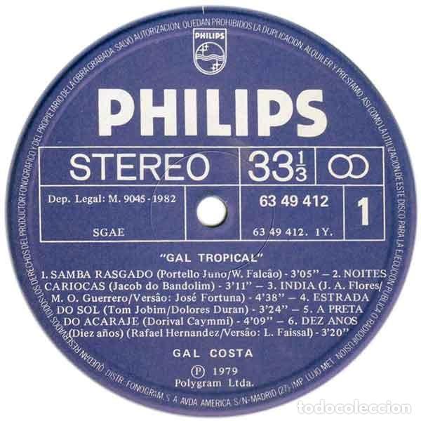 Discos de vinilo: Gal Costa &ndash; Gal Tropical - Foto 3