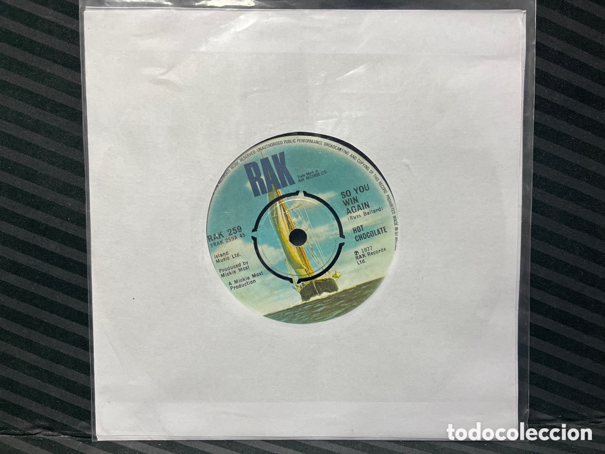 Discos de vinilo: Hot Chocolate - So You Win Again (7&rdquo;, Single) - Foto 1