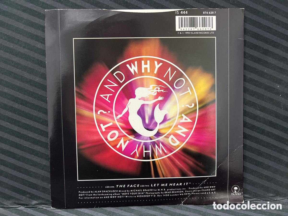 Discos de vinilo: And Why Not? - The Face (7&rdquo;, Single, Pap) - Foto 2