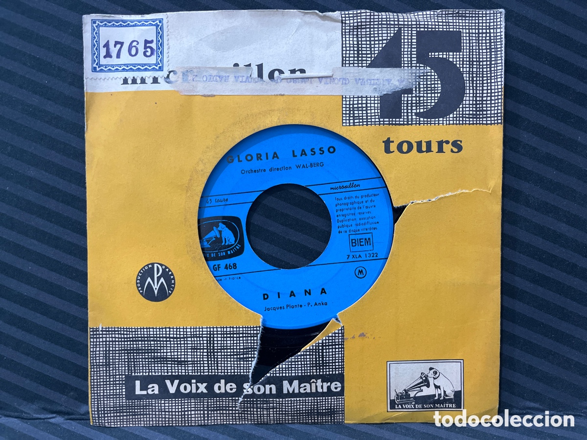 Discos de vinilo: Gloria Lasso - Diana / &Ccedil;a Cest LAmour (7&rdquo;, Single) - Foto 2