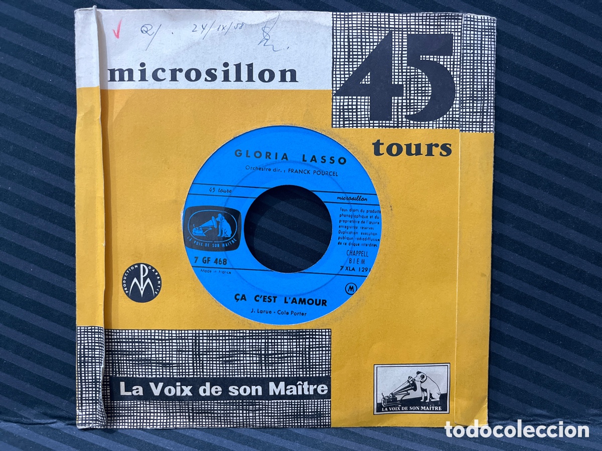 Discos de vinilo: Gloria Lasso - Diana / &Ccedil;a Cest LAmour (7&rdquo;, Single) - Foto 1