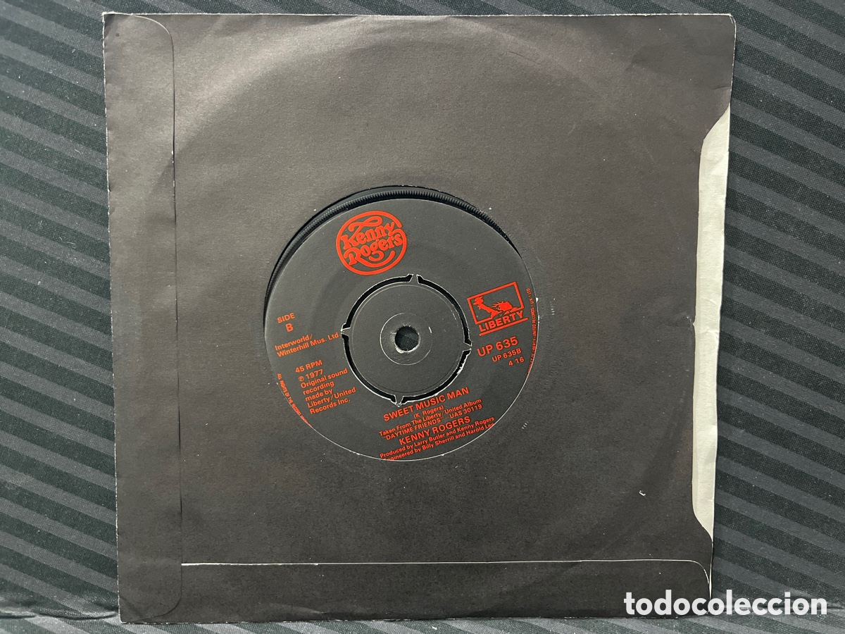 Discos de vinilo: Kenny Rogers - Lady (7&rdquo;, Single, Com) - Foto 2