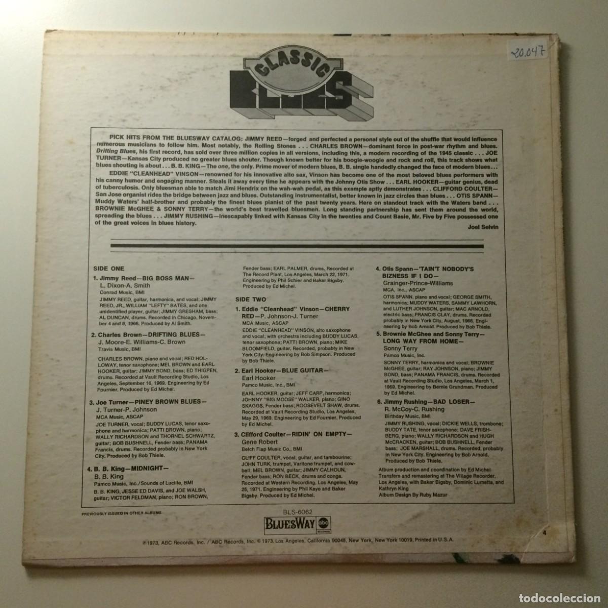 Discos de vinilo: Various &ndash; Volume Two - Classic Blues , USA 1973 Bluesway - Foto 2