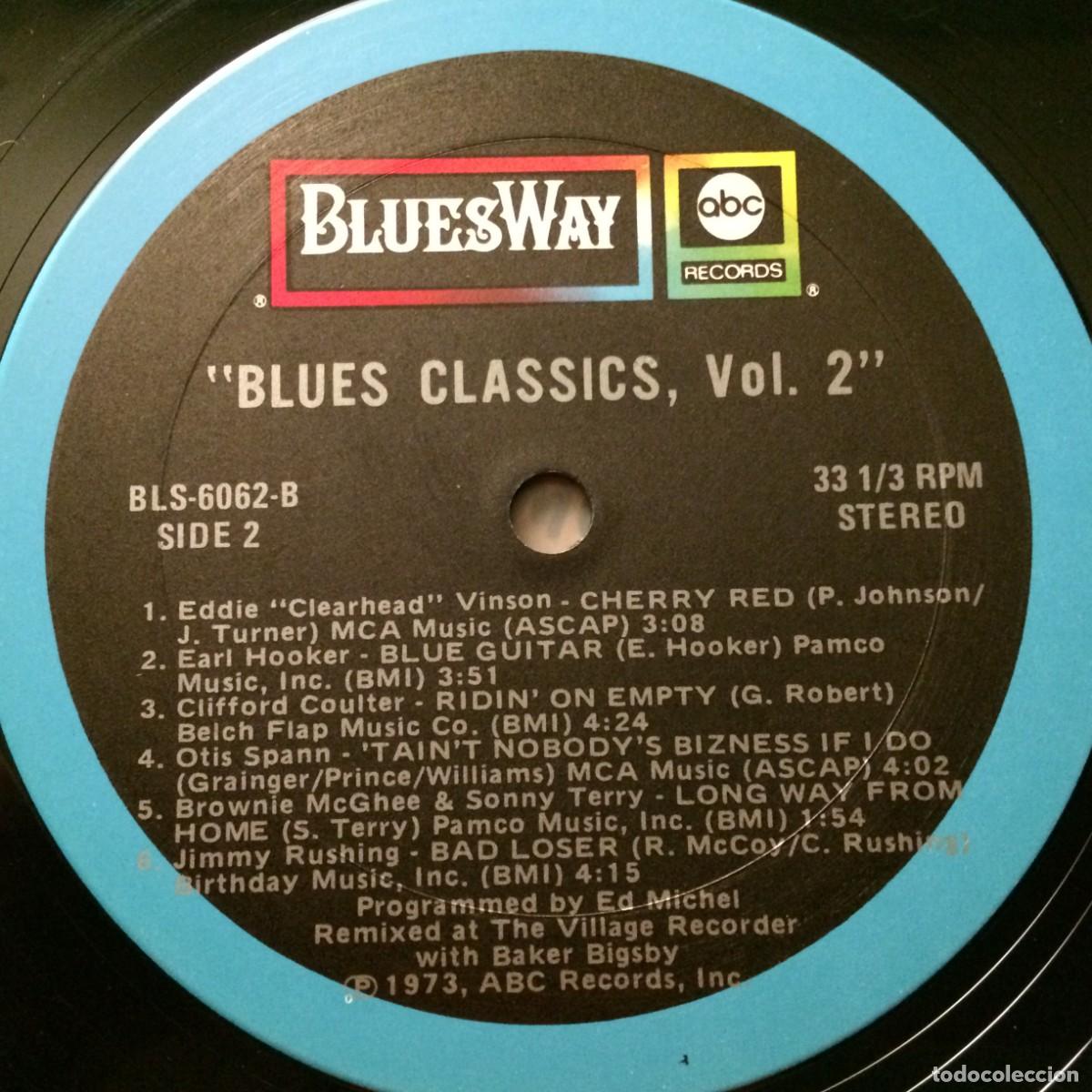 Discos de vinilo: Various &ndash; Volume Two - Classic Blues , USA 1973 Bluesway - Foto 4