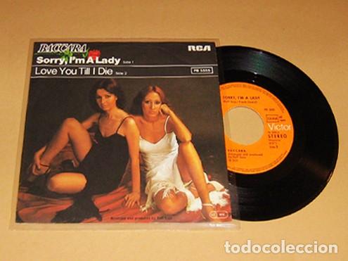 Discos de vinilo: BACCARA - SORRY, I&acute;M A LADY - SINGLE - 1977 -IMPORT - Foto 1