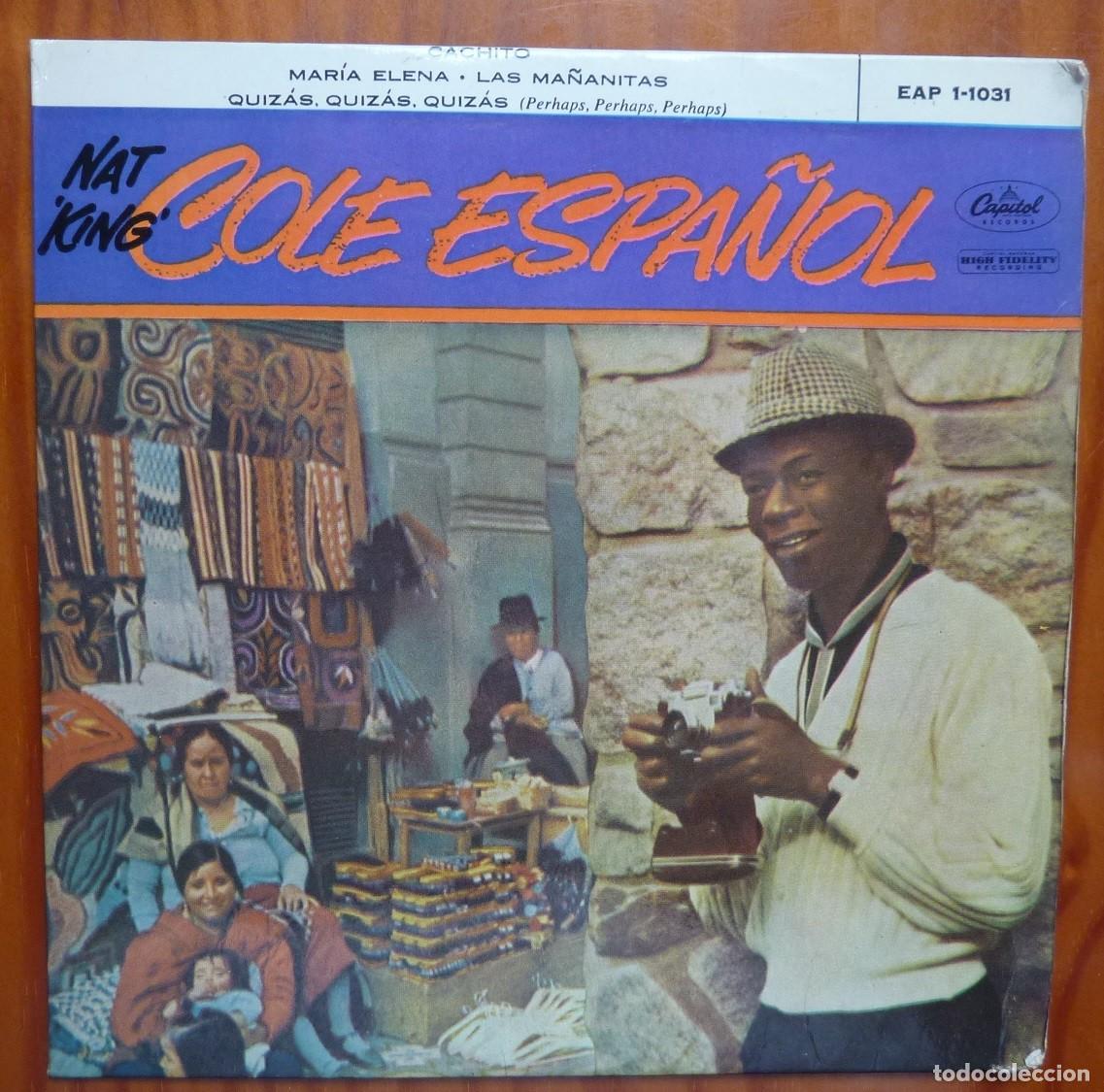 Discos de vinilo: NAT KING COLE / CACHITO+3 / 1958 / EP - Foto 1