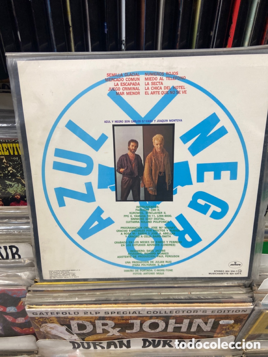 Discos de vinilo: Mercado com&uacute;n Azul y Negro - Foto 2