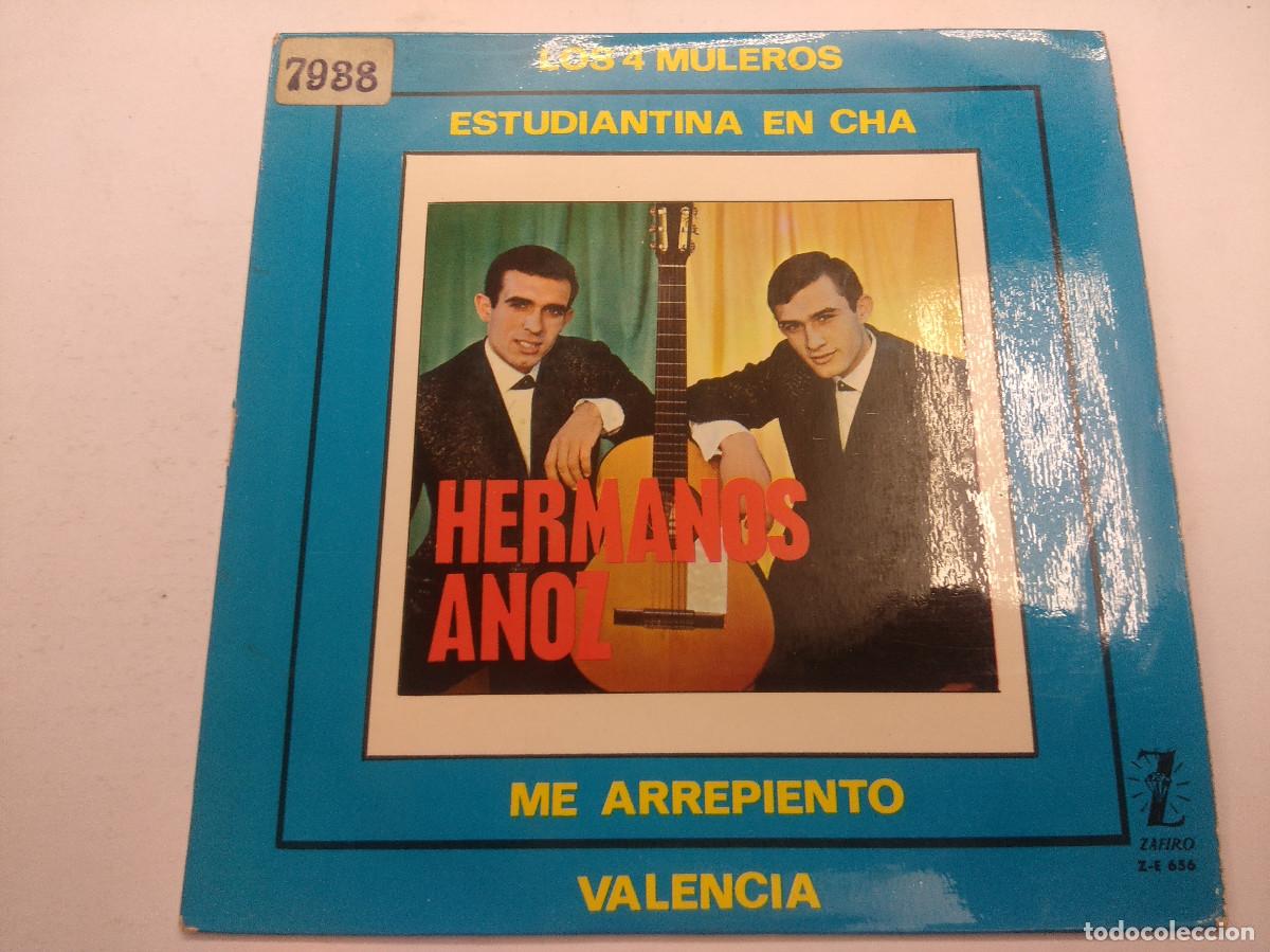 Discos de vinilo: HERMANOS ANOZ/VALENCIA/SINGLE. - Foto 1