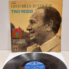 Discos de vinilo: TINO ROSSI / HISTOIRES D'AMOUR / LP - ODEON-EMI-1971 / MBC. ***/***. Lote 377064989