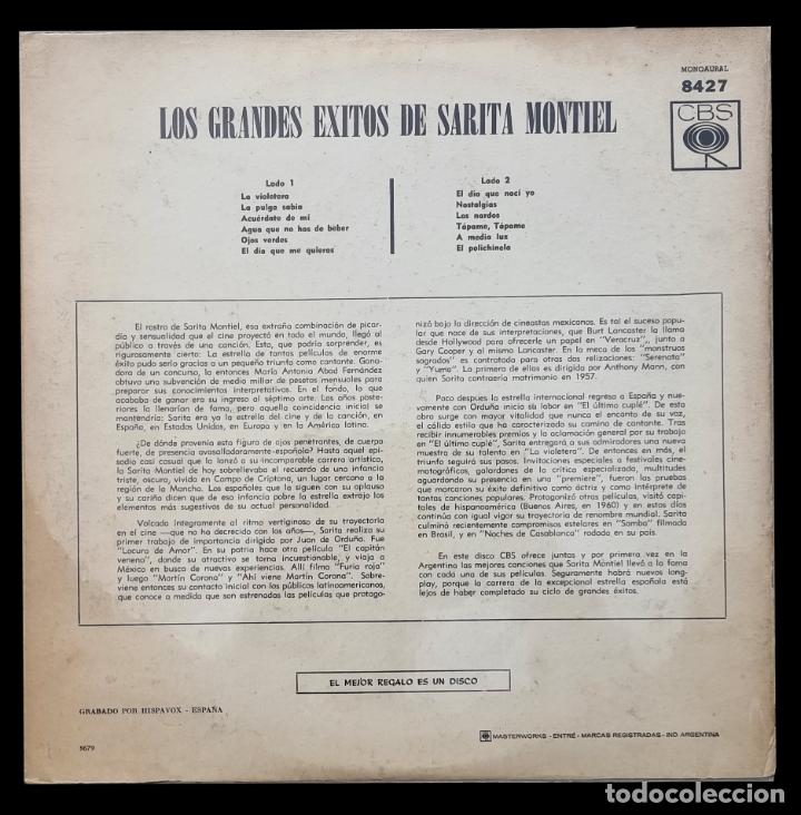 Discos de vinilo: SARA MONTIEL LP ARGENTINA - Foto 2