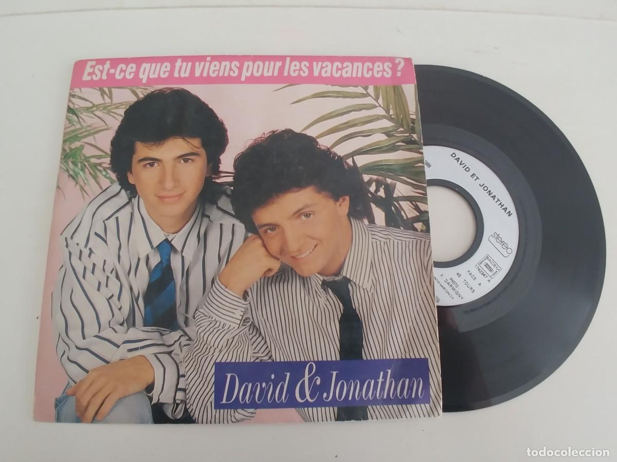 Dischi in vinile: DAVID & JONATHAN-SINGLE EST-CE QUE TU VIENS POUR LES VACANCES