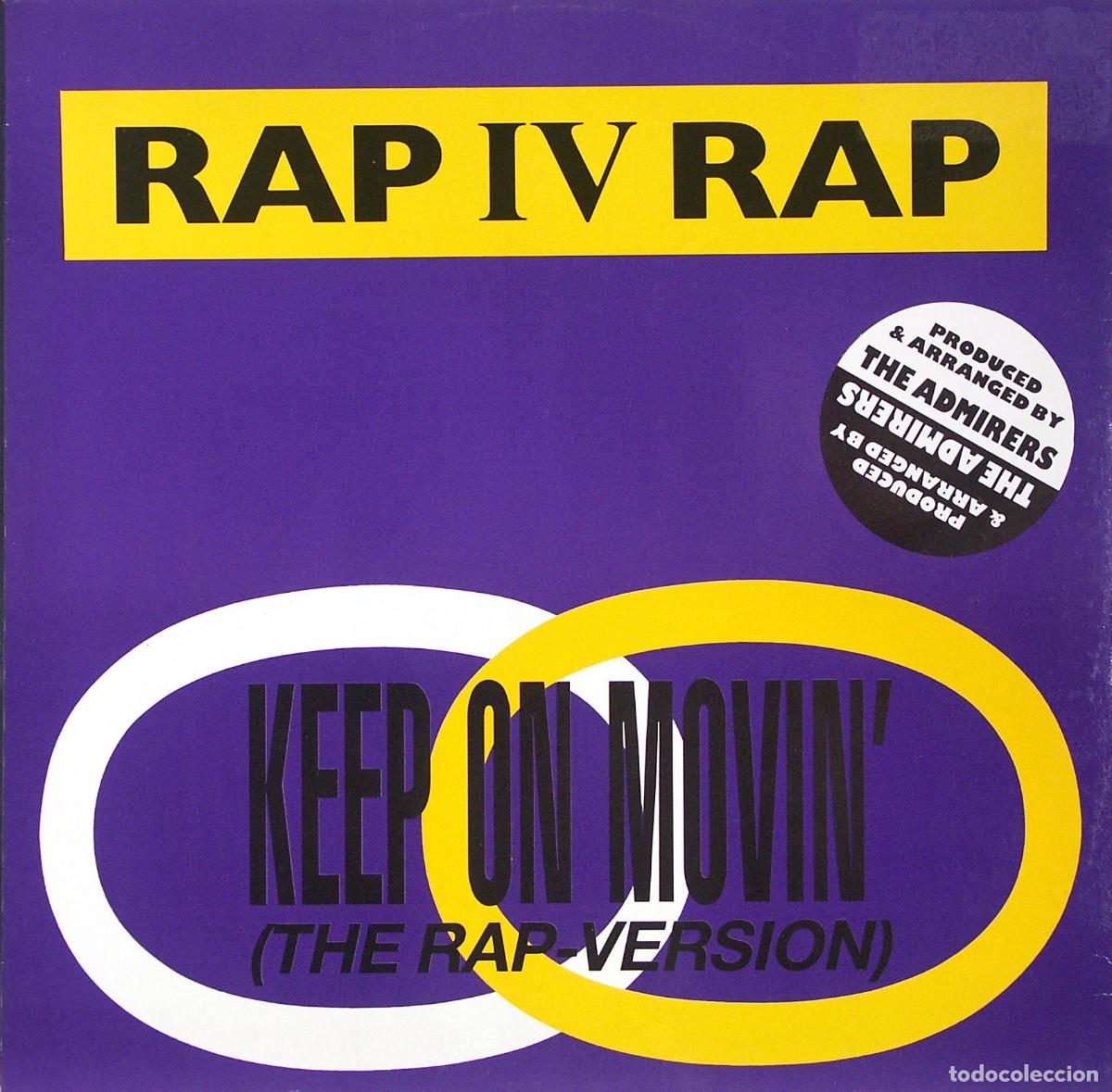 Discos de vinilo: Keep On Movin (12&rdquo; Maxi) - Rap IV Rap - Foto 1