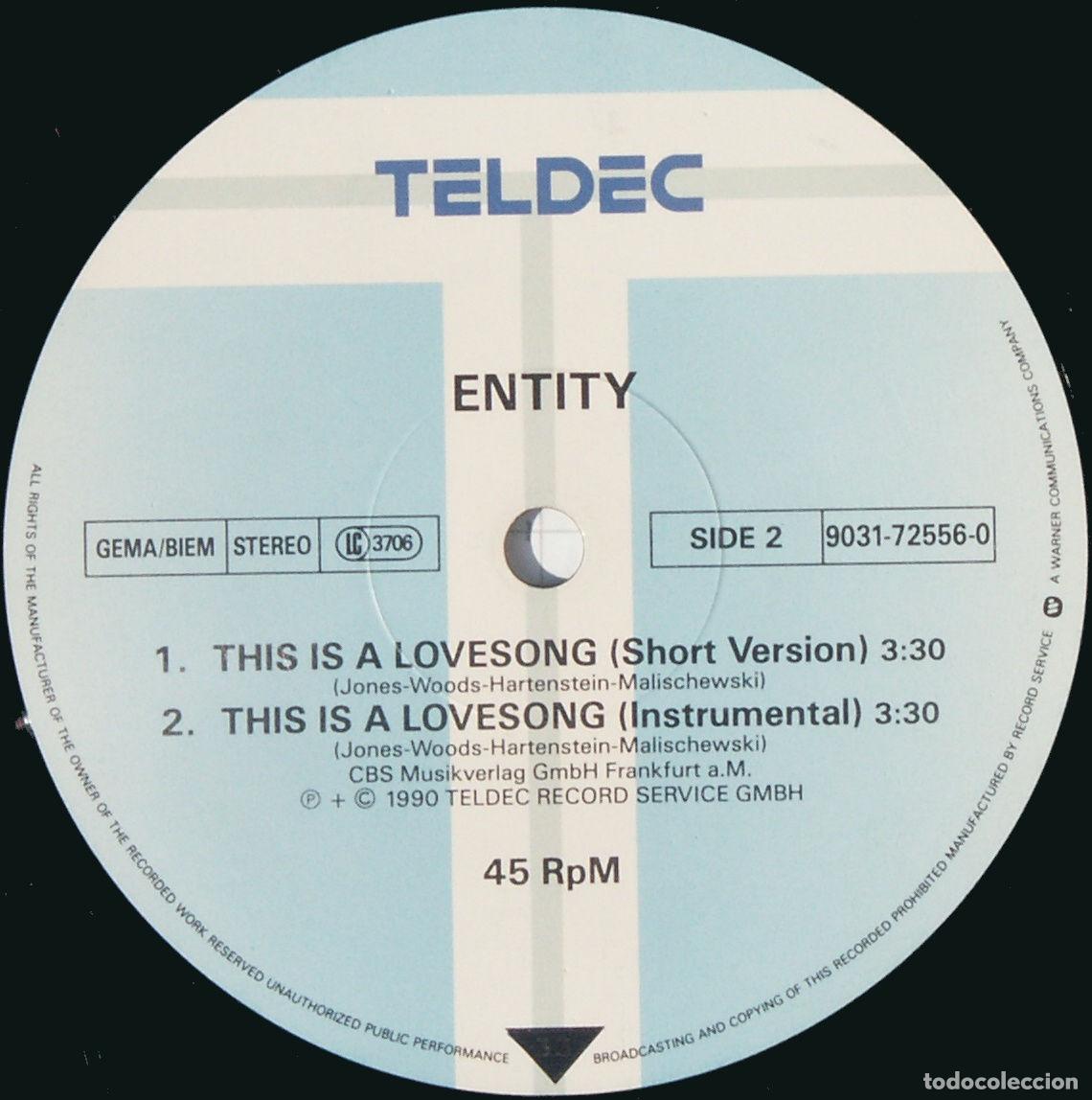 Discos de vinilo: This Is A Lovesong (12&rdquo; Maxi) - Entity - Foto 1