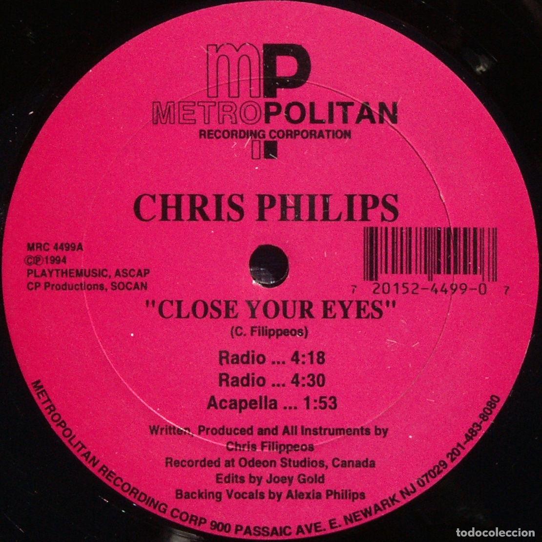 Discos de vinilo: Close Your Eyes (12&rdquo; Maxi) - Phillips, Chris - Foto 1