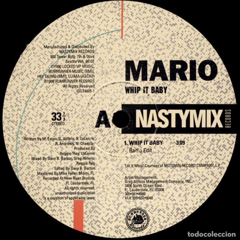 Discos de vinilo: Whip It Baby (12&rdquo; Maxi) - Mario - Foto 1