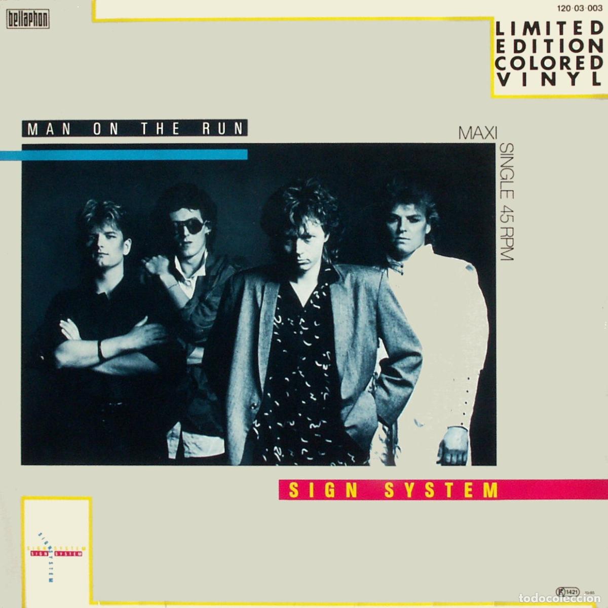 Discos de vinilo: Man On The Run (12&rdquo; Maxi) - Sign System - Foto 1