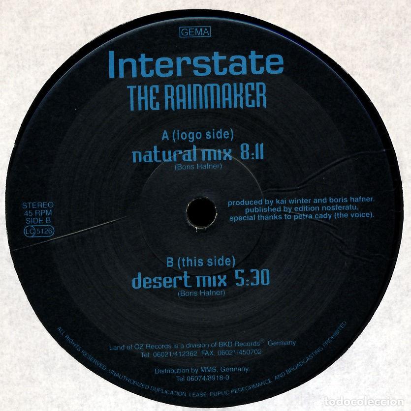 Discos de vinilo: The Rainmaker (12&rdquo; Maxi) - Interstate - Foto 1
