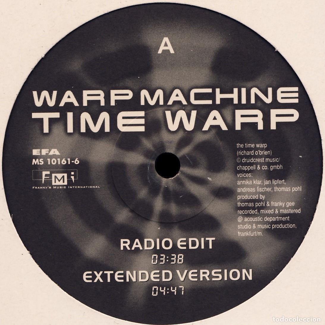 Discos de vinilo: Time Warp (12&rdquo; Maxi) - Warp Machine - Foto 1