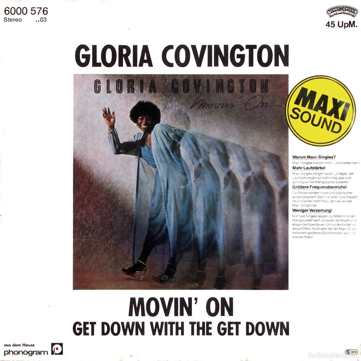Discos de vinilo: Movin On (12&rdquo; Maxi) - Covington, Gloria - Foto 1