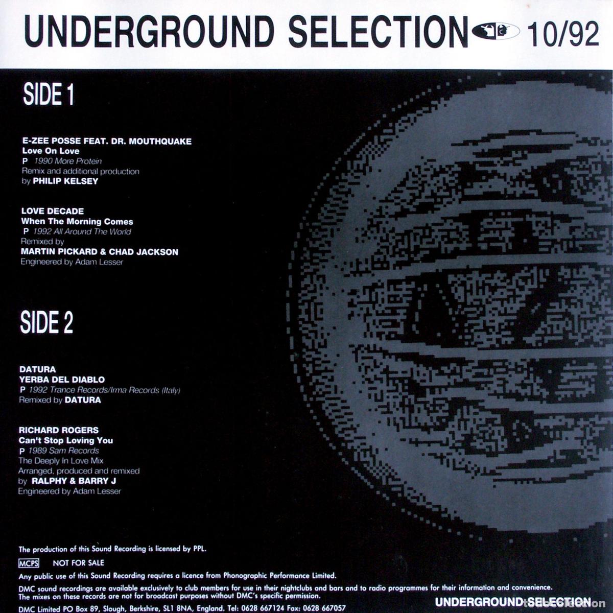 Discos de vinilo: VA DMC Underground Selection 1992/10 DMC Underground Selection 10/92 - Various - Foto 1