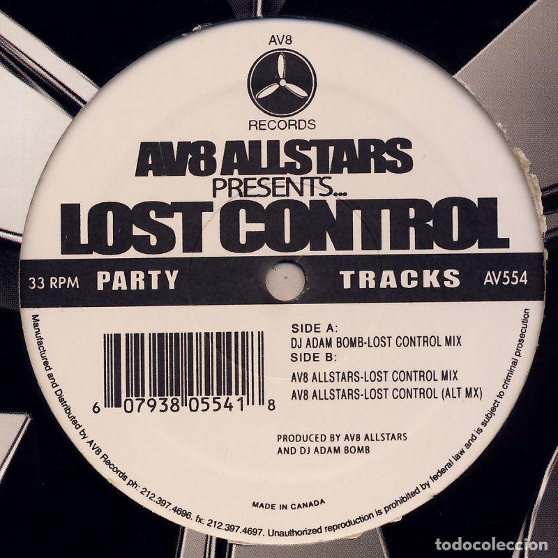 Discos de vinilo: Lost Control (12&rdquo; Maxi) - AV8 Allstars - Foto 1