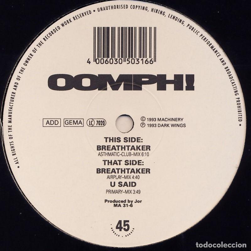 Discos de vinilo: Breathtaker (12&rdquo; Maxi) - Oomph - Foto 1
