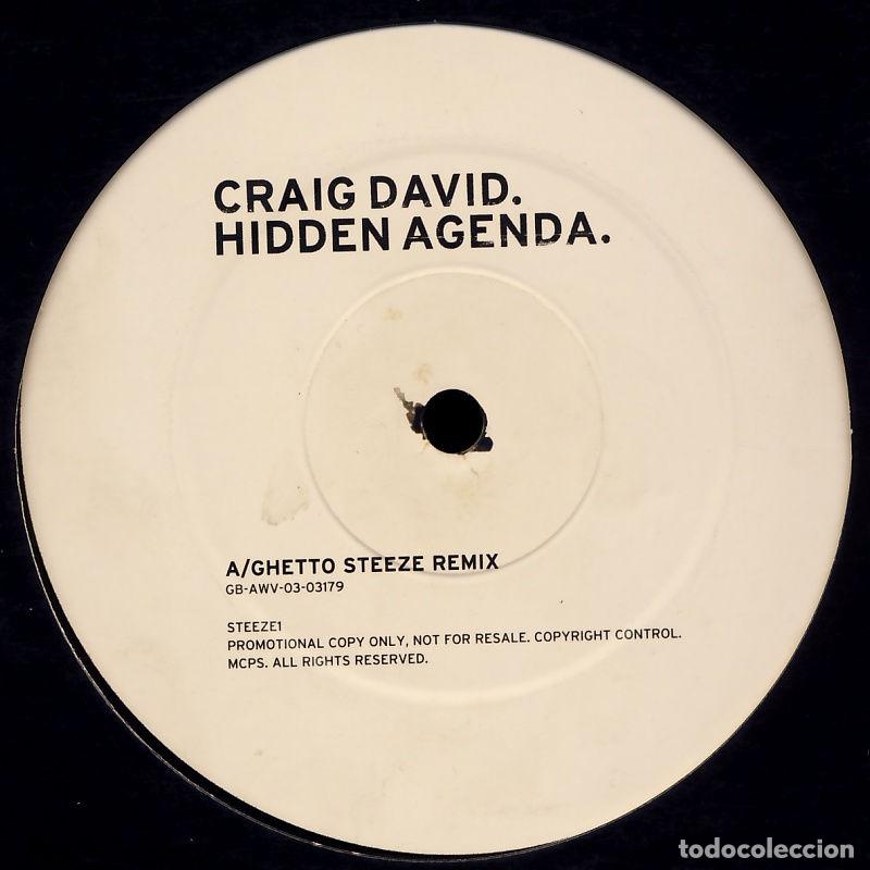 Discos de vinilo: Hidden Agenda (12&rdquo; Maxi) - David, Craig - Foto 1