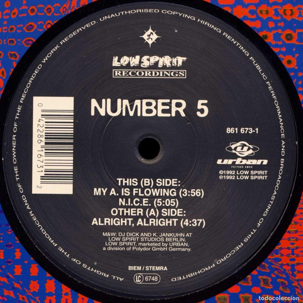 Discos de vinilo: Alright, Alright (12&rdquo; Maxi) - Number 5 - Foto 1