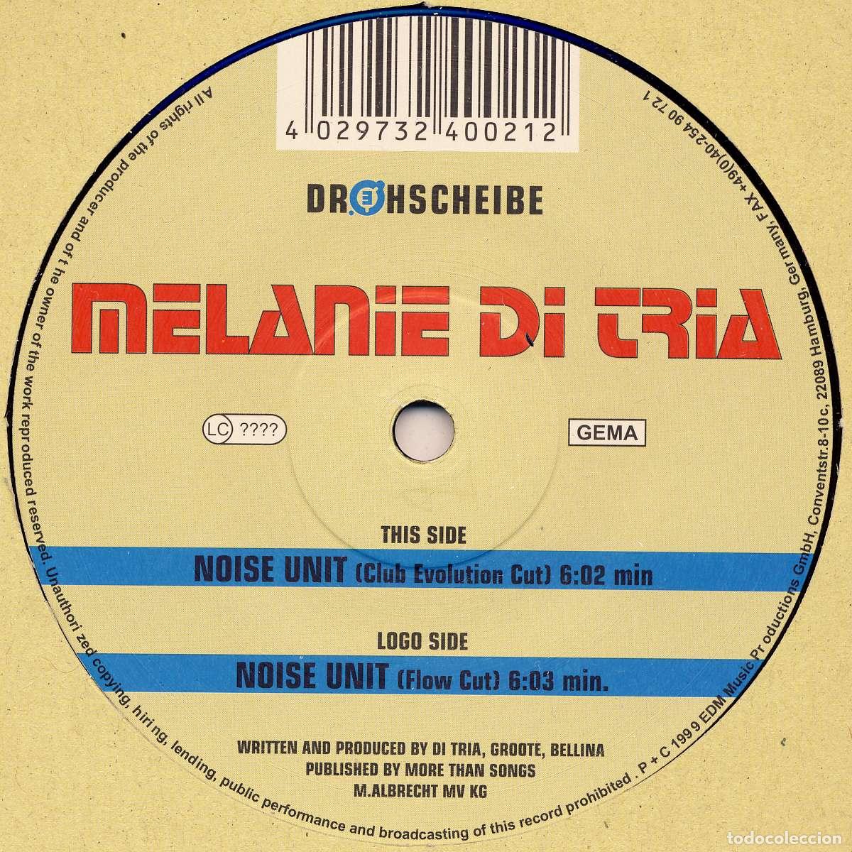 Discos de vinilo: Noise Unit (12&rdquo; Maxi) - Di Tria, Melanie - Foto 1