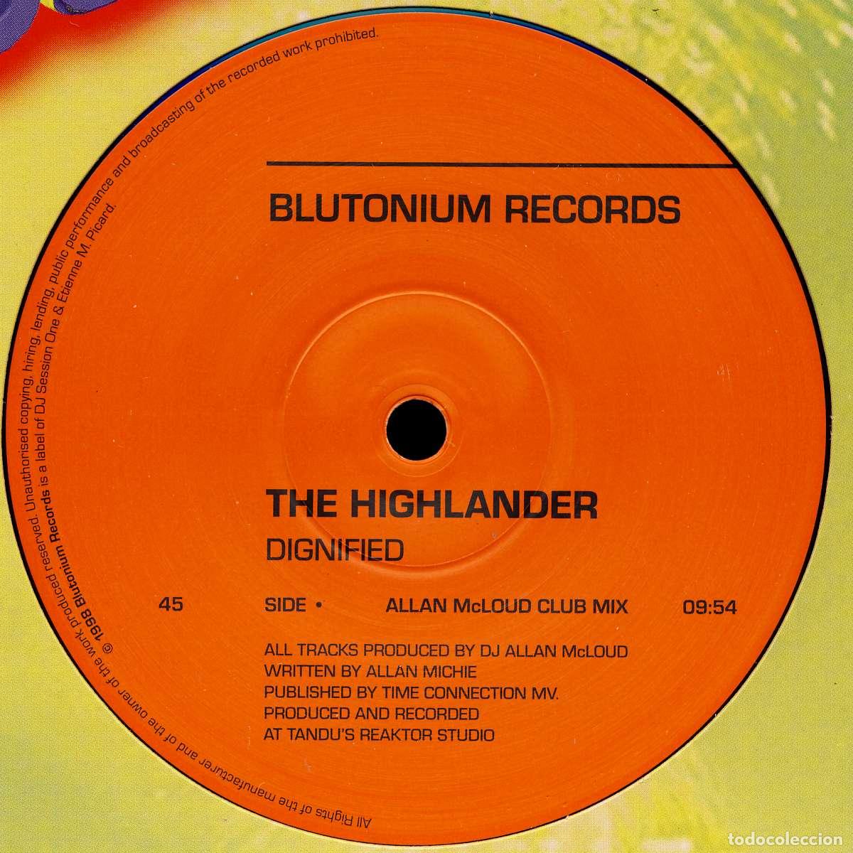 Discos de vinilo: Dignified (12&rdquo; Maxi) - Highlander - Foto 1