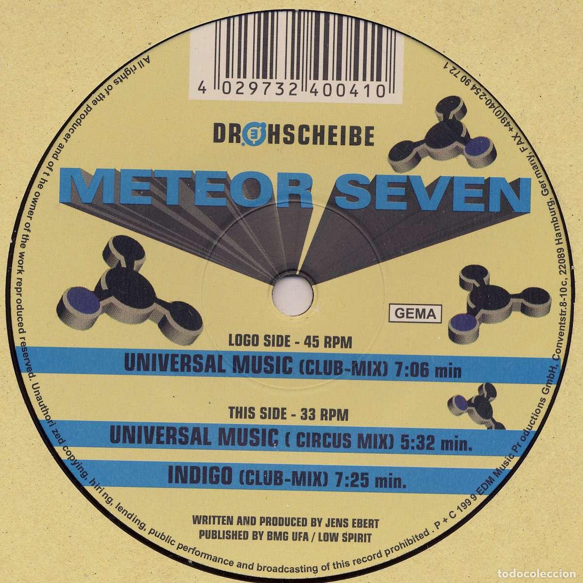 Discos de vinilo: Universal Music (12&rdquo; Maxi) - Meteor Seven - Foto 1