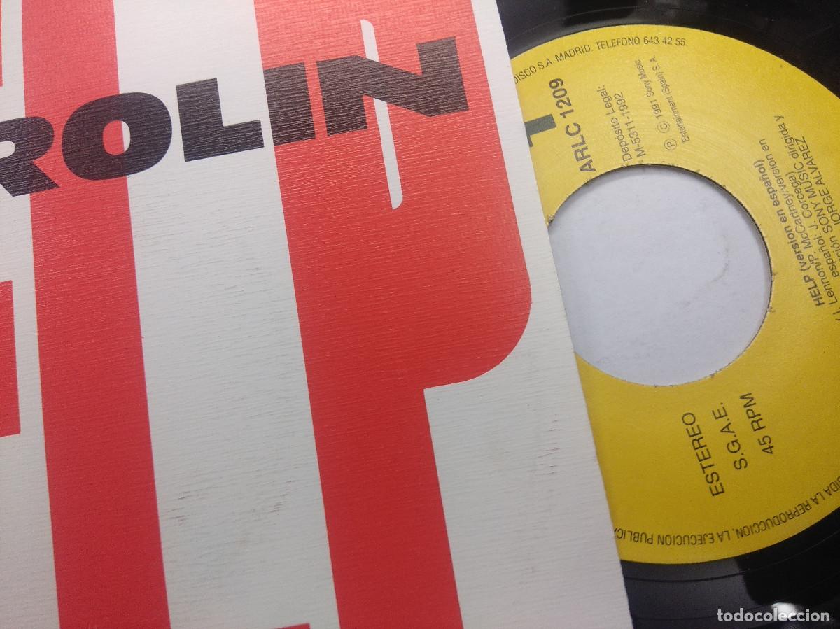 Discos de vinilo: LOS ROLIN/HELP/SINGLE PROMOCIONAL. - Foto 2