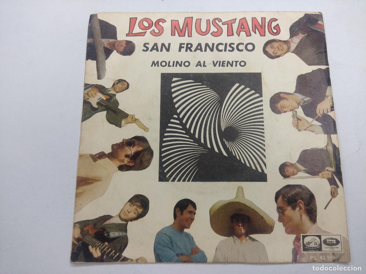 Discos de vinilo: LOS MUSTANG/SAN FRANCISCO/SINGLE. - Foto 1