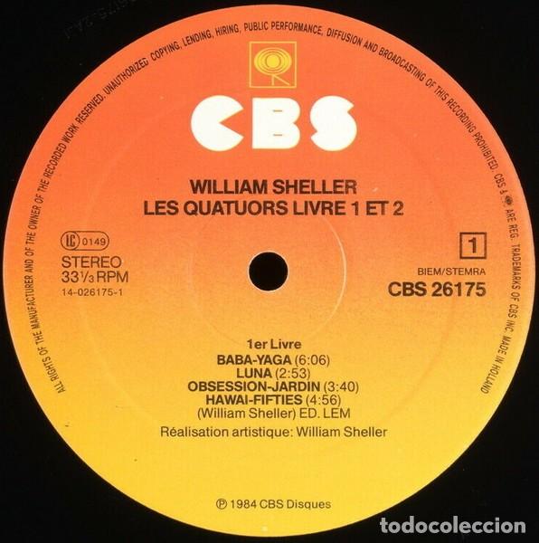 Discos de vinilo: William Sheller &ndash; Les Quatuors - Foto 2