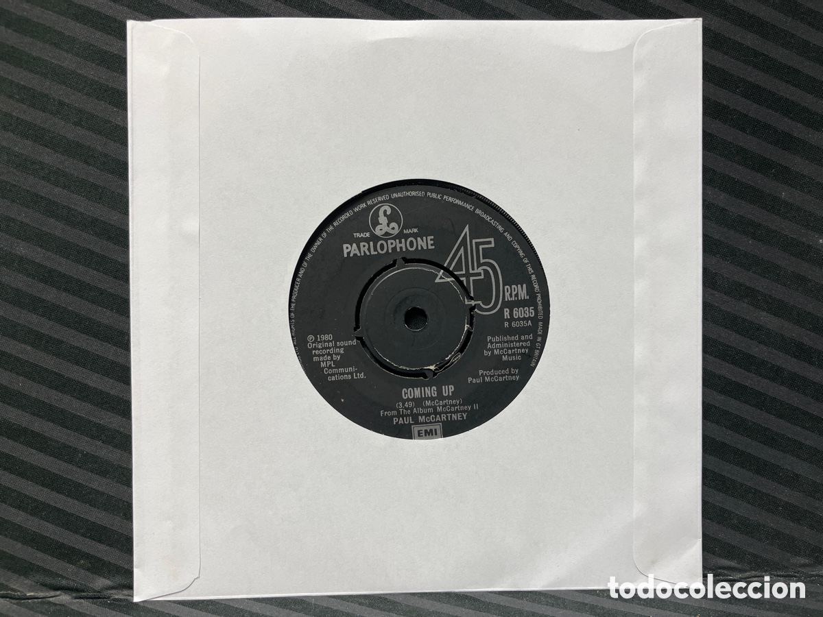 Discos de vinilo: Paul McCartney - Coming Up (7&rdquo;, Single) - Foto 1