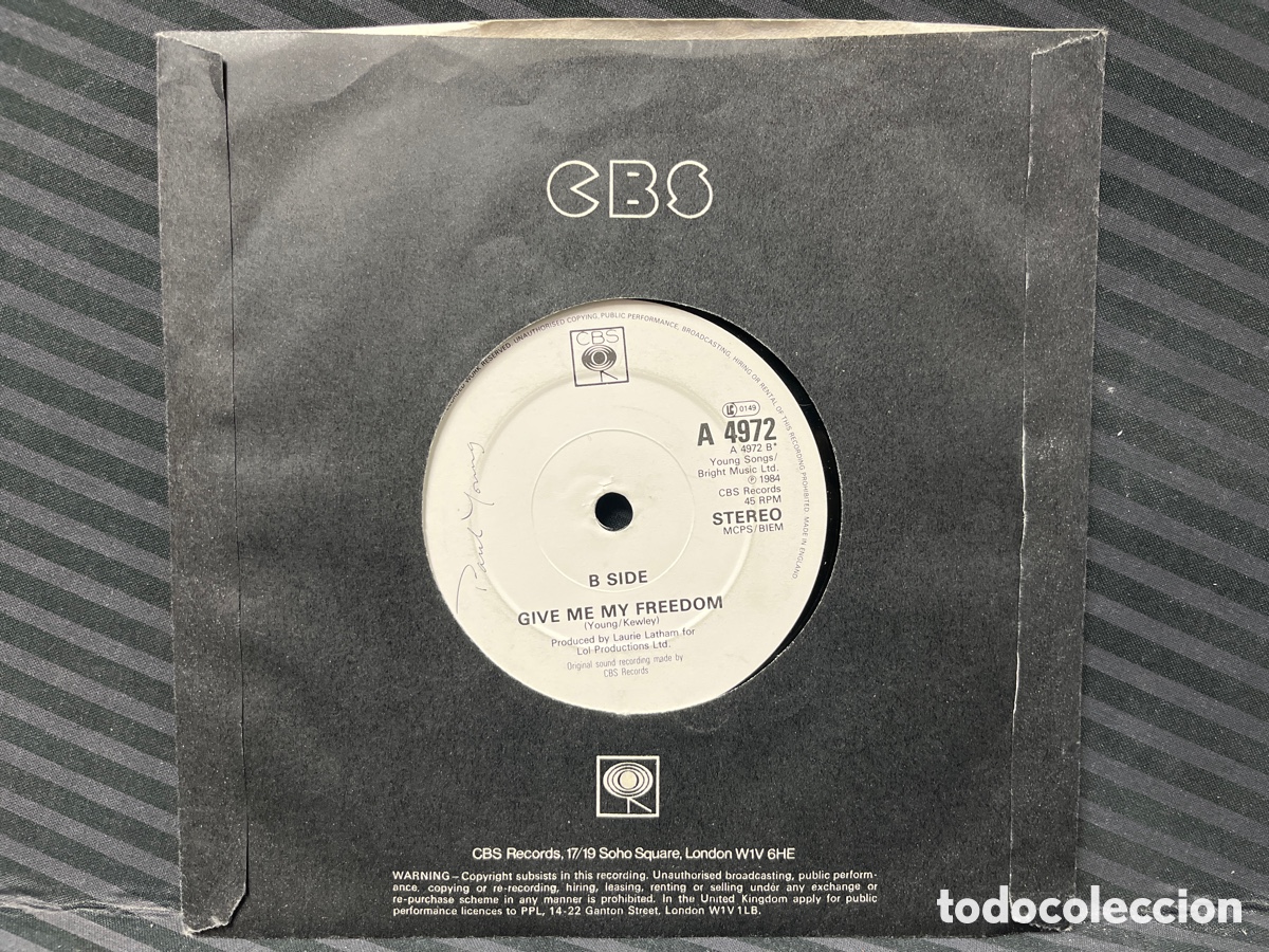 Discos de vinilo: Paul Young - Everything Must Change (7&rdquo;, Single) - Foto 2