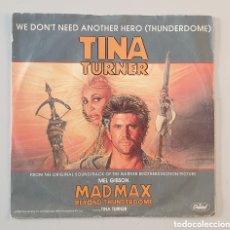 Discos de vinilo: TINA TURNER - WE DON'T.../+1 (US - CAPITOL - 1985) MAD MAX 3 BSO. Lote 377168189